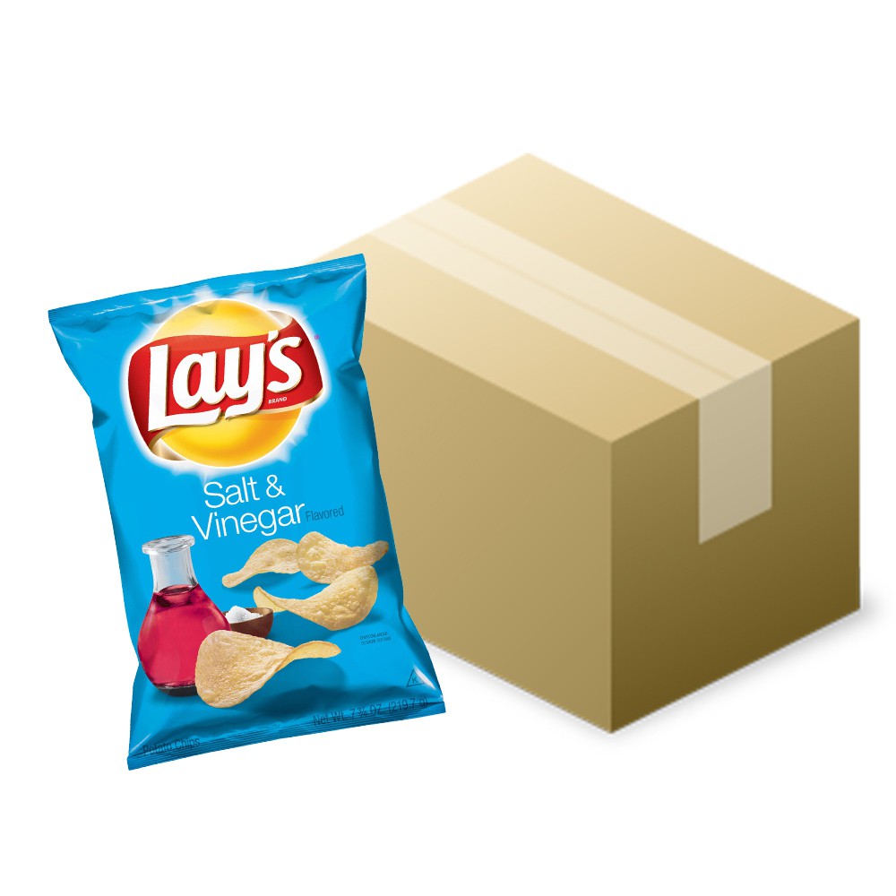 【Frito-Lay】《Lay's》洋芋片-酸醋口味(184.2g/包)一箱12包【宅配免運】