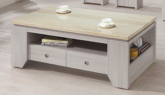 簡約茶几設計，配備基本功能，簡單好收納。