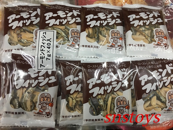 sns 古早味 進口食品 杏仁小魚 杏仁小魚乾 280公克(7公克x40袋) 原產國日本