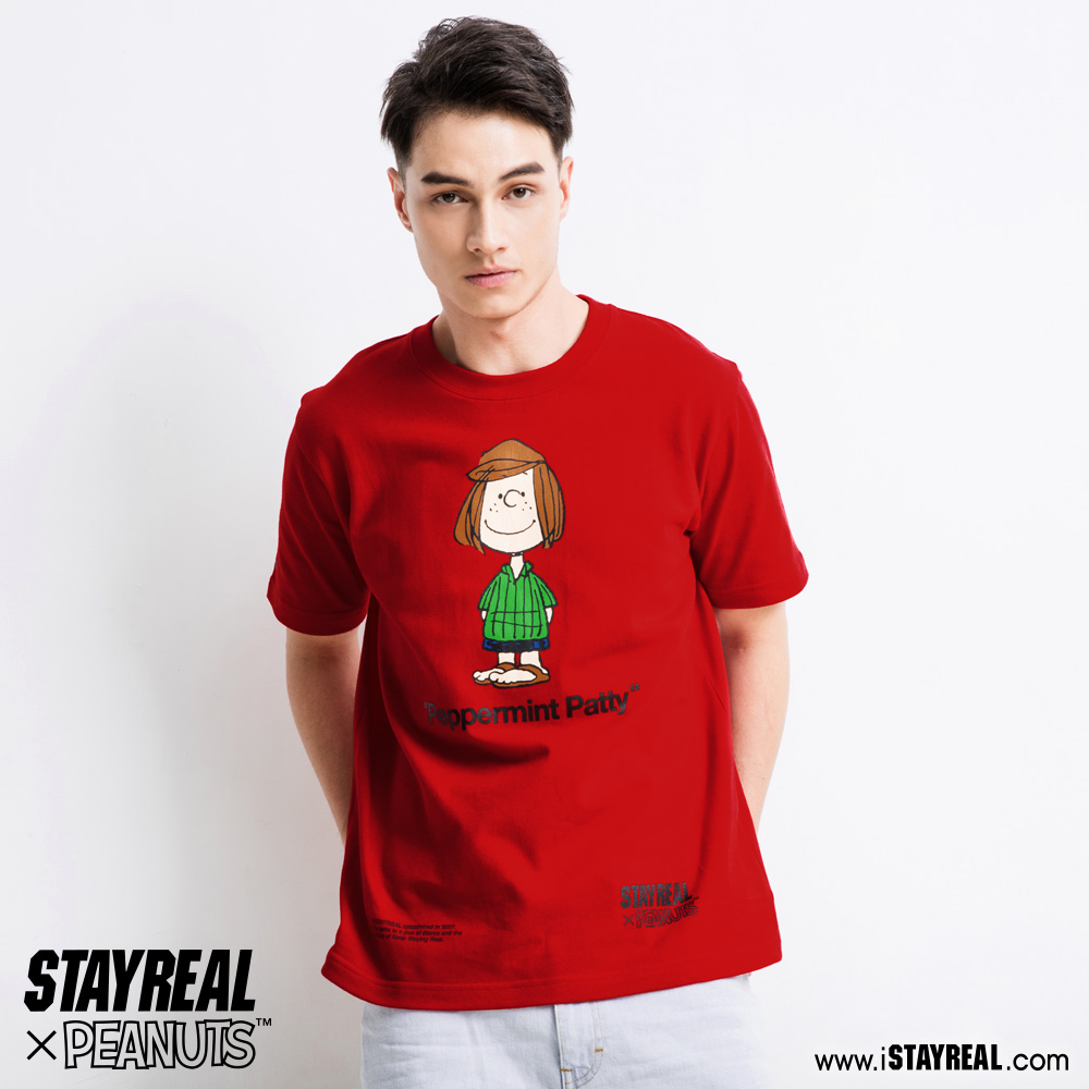 STAYREAL X PEANUTS 熱血佩蒂定番T