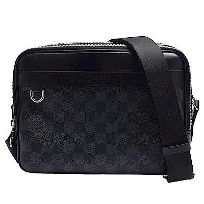 ★TROCADERO系列★經典Damier棋盤格★豐富別緻的牛皮裝飾細節★適合放置男士日常用品