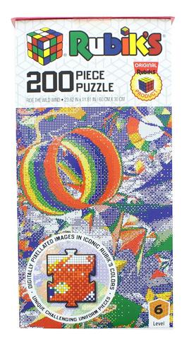 Put your skills to the test with Rubik's brand jigsaw puzzles with trademarked, square die-cut piece