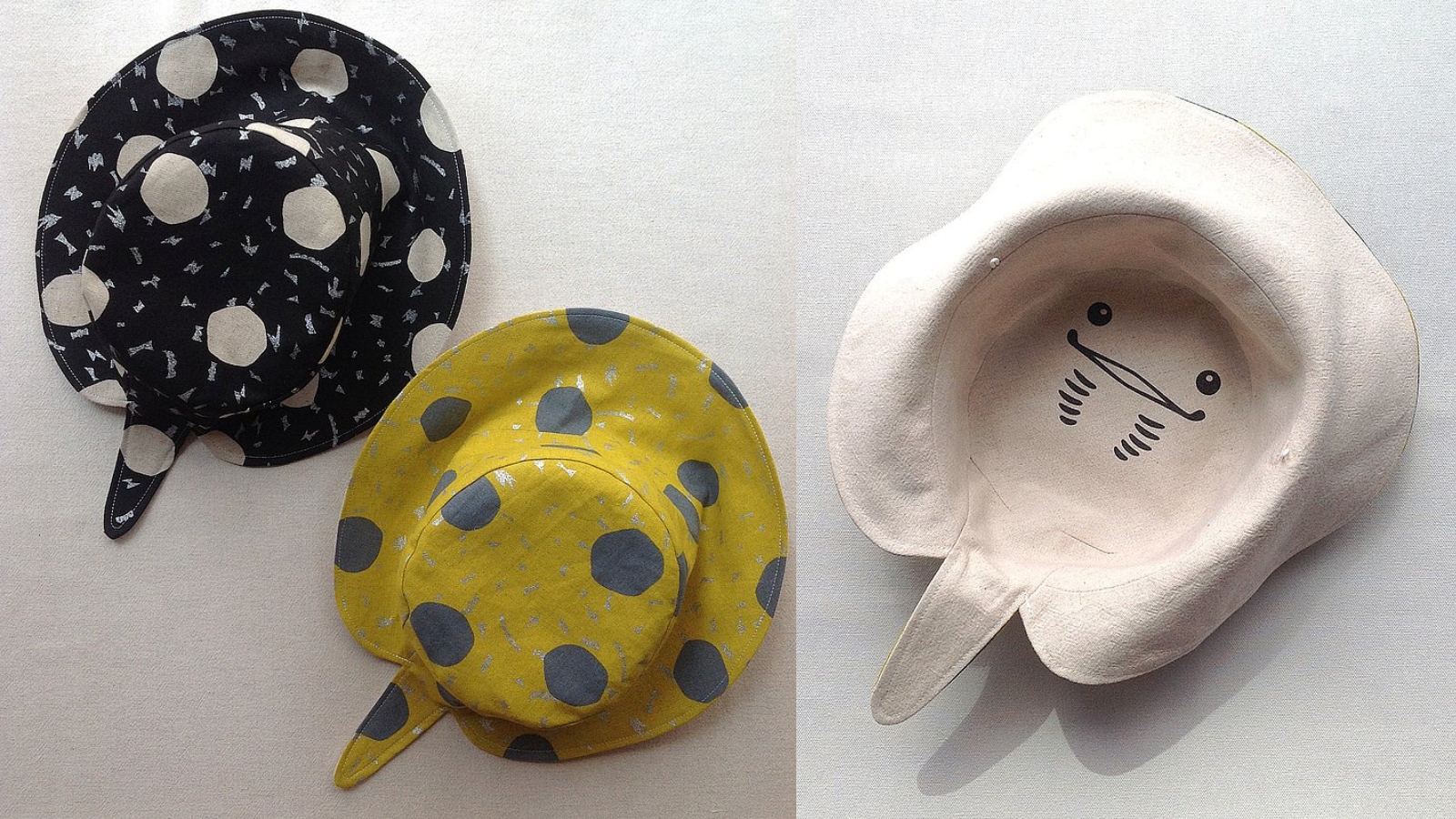 魟魚造型棉麻漁夫帽