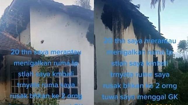 20 Tahun Merantau Pria Ini Syok Pas Balik Rumah Rusak Orang Tua Meninggal Suara Com Line Today