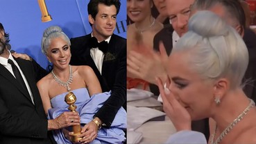 《一個巨星的誕生》《Shallow》不負眾望，女神卡卡拿下金球獎最佳電影原創歌曲喜極而泣！