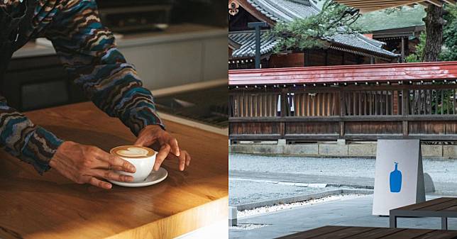 日本九州首間「藍瓶咖啡」開幕！在歷史悠久的「警固神社」裡，啜飲一杯恬靜咖啡香