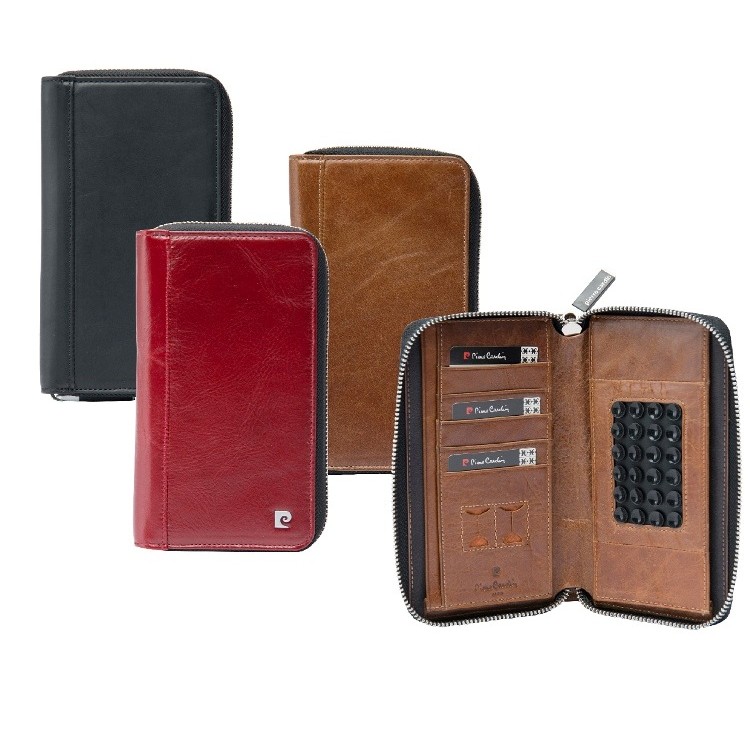 ●5.5吋以下機型適用 ●吸盤式設計，不限機種使用 ●頂級義大利進口牛皮製作 ●全真皮防爆裂電壓車縫 ●拉鍊包款，超高收納性 ●經典卡袋設計，可放置卡片 ●法國品牌，原廠授權手機型號: 5.5吋以下適