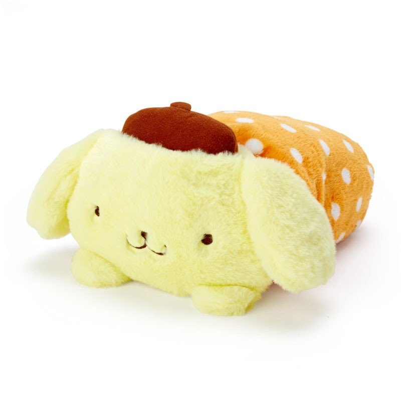 X射線【C045084】布丁狗Pompompurin 靠墊毛毯70x110cm，禦寒/披毯/冷氣毯/毛毯/懶人毯/披肩/暖毯/保暖商品/披肩毯/絨毛毛毯