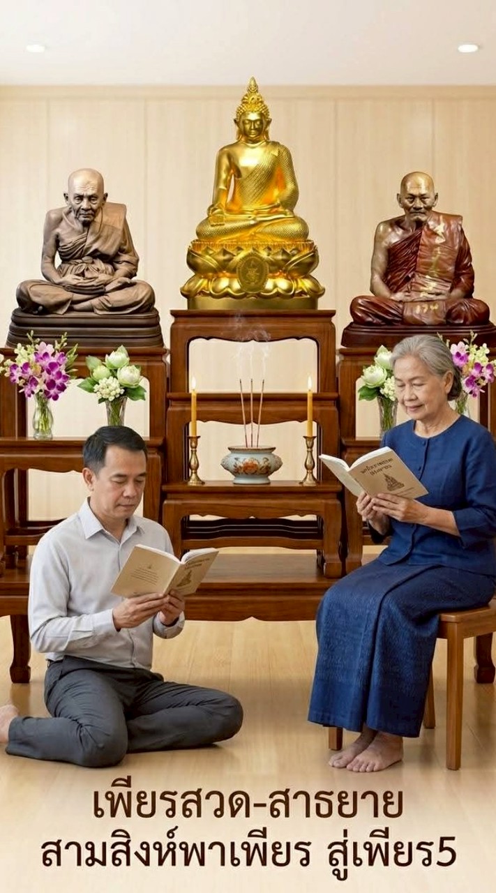 ความเพียร5 เพียรสวดมนต์-สาธยายธรรม 90วัน