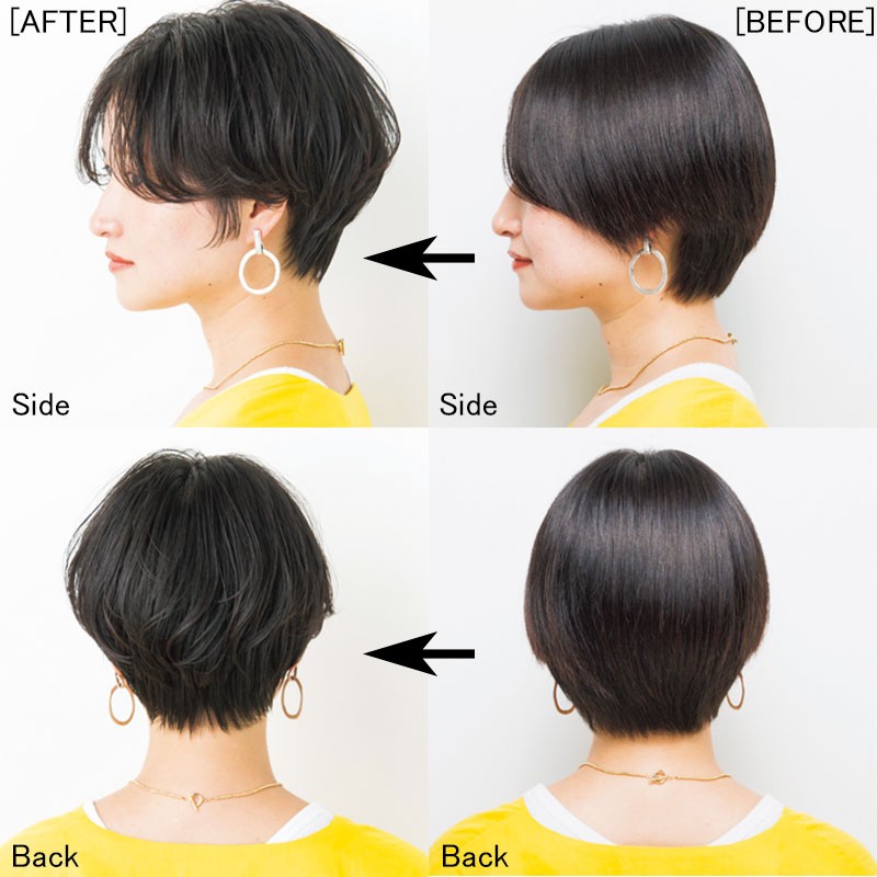 シルエットが命 ショートヘアをカットだけでもっと素敵に