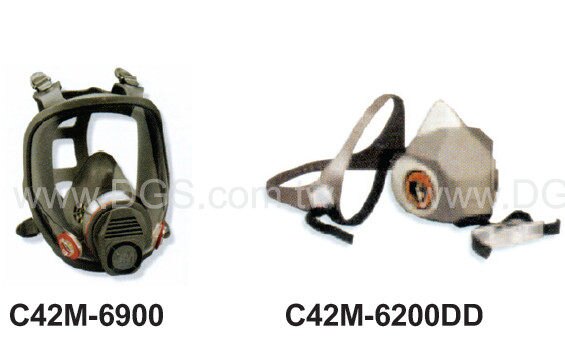 《3M》防毒口罩/面具 (不附濾毒罐)Gaz Mask