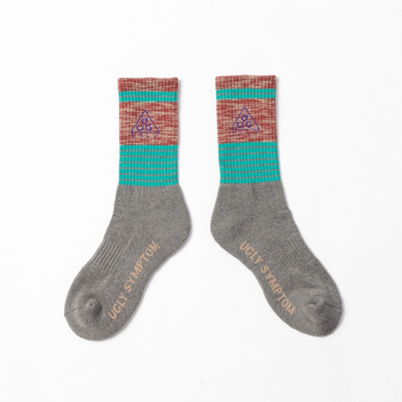 Ugly Symptom AUG Outdoor Socks Grey 山系襪 麻花灰