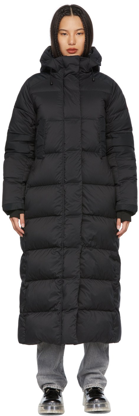 CANADA GOOSE 黑色 Alliston 羽绒派克大衣