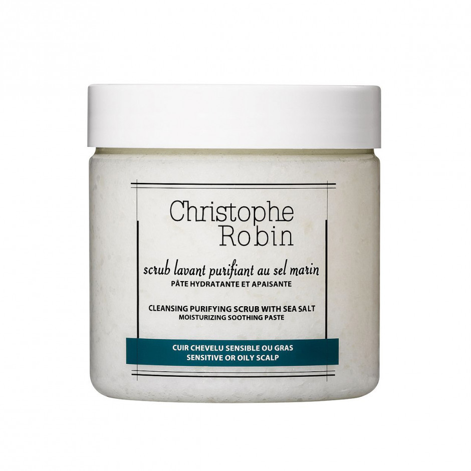 頭皮淨化去角質推薦3：Christophe Robin 海鹽舒緩頭皮潔淨霜 250ml，NT.1580