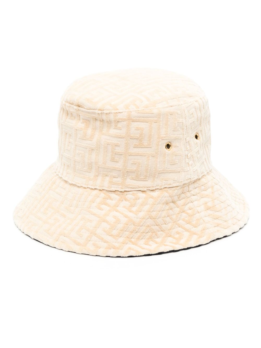 Balmain monogram-pattern reversible bucket hat