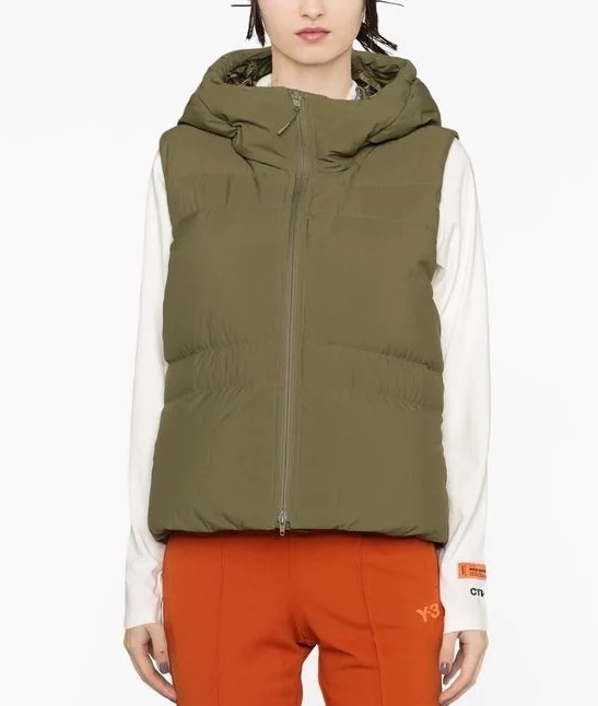 Y-3 down-filled hooded gilet