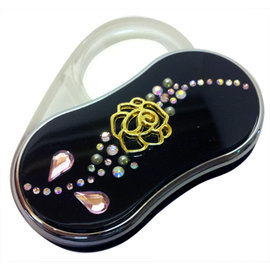 【海夫健康生活館】輕巧水鑽放大鏡玳瑁