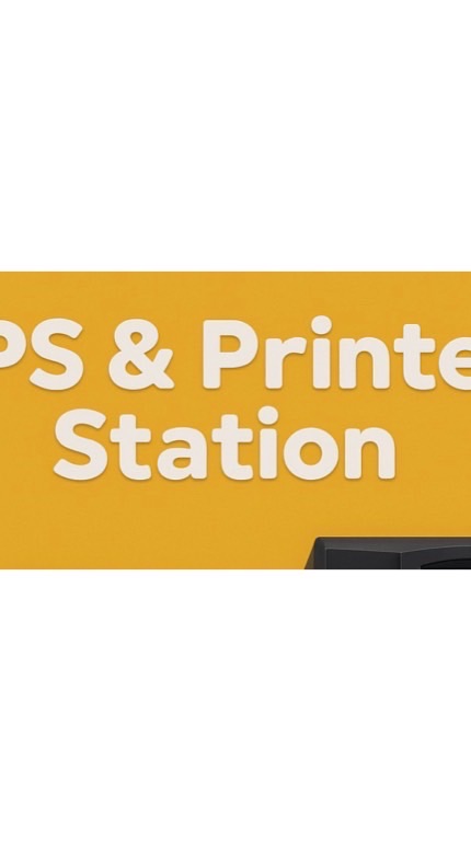 UPS & Printer Station 💛