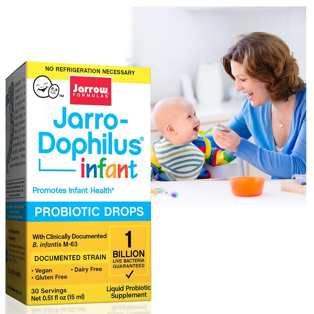 美國Jarroow賈羅公式 - 杰嘟菲兒M-63嬰兒益生菌滴液