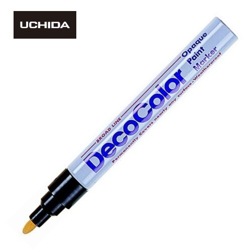 日本內田 UCHIDA 粗字油漆筆 ( 2~2.5mm ) 300S 彩色,金/銀/白色