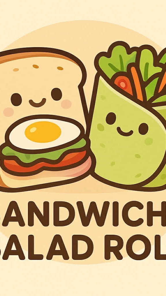 แซนวิชไส้ทะลัก&สลัดโรล🥪🥗