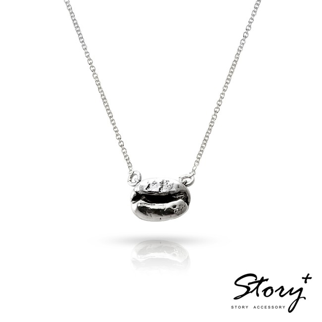 【STORY】-愛上哥們-情定咖啡豆-純銀項鍊《SilverFly銀火蟲銀飾》