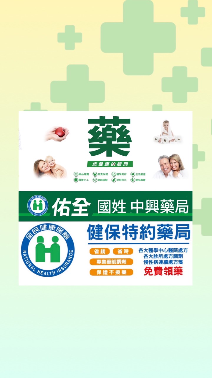 佑全國姓_ 中興藥局( 健保處方箋)
