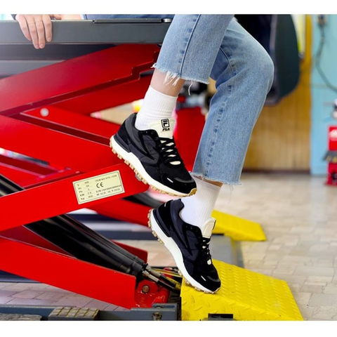 FILA ZAGATO 復古運動鞋-黑 4-C124V-978