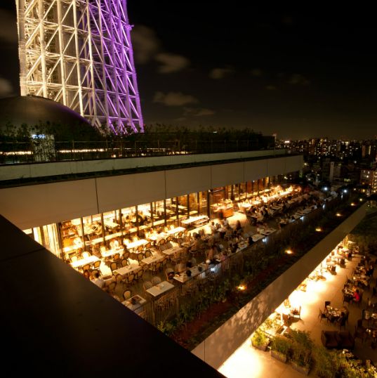 スカイツリーを眺めるテラス席 世界のビール博物館 ソラマチ店 Line Official Account