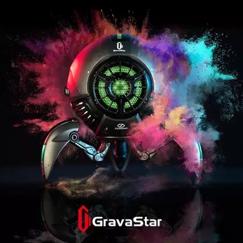 gravastar正版授權 黃色戰損版 紅色戰損版 deep bass爆裂震撼的低音 tws無線組網 兩台串連 360度立體環繞聲 音響頂部高敏度觸式體驗摸頭即可調節音量