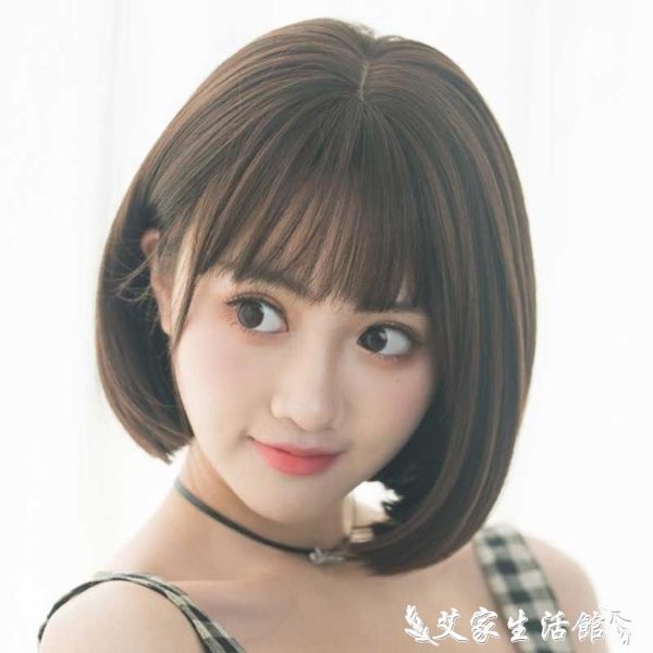 假髮假髮女短髮圓臉bobo韓國波波頭修臉蓬鬆自然齊肩髮型女網紅鎖骨髮 艾家生活館