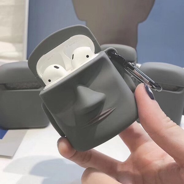 摩艾石像Airpods Pro耳機收納套