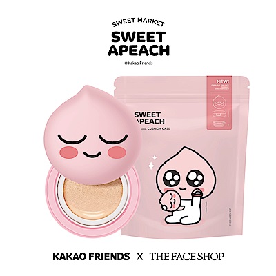 THE FACE SHOP SWEET APEACH 美肌遮瑕CC氣墊粉餅組