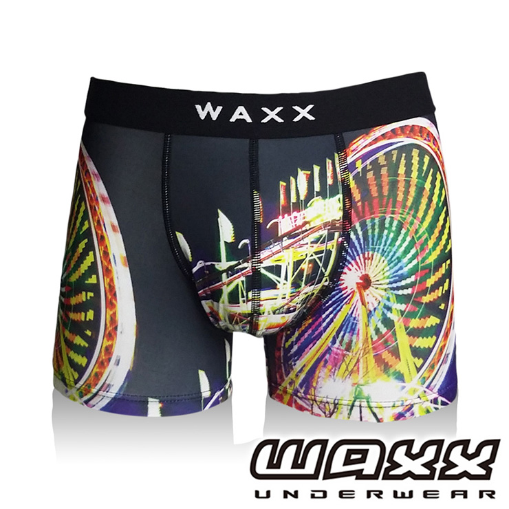 ★夏日限定★任3件1499★WAXX 熱浪系列-七彩摩天輪運動快乾型男四角褲，171WA-MU11230，專業運動品牌