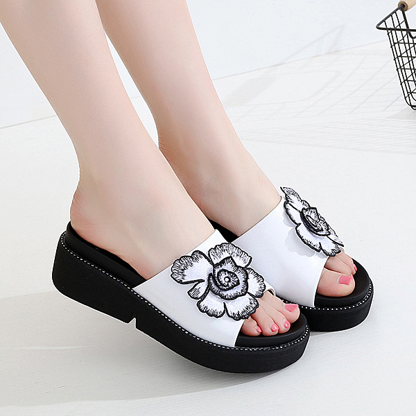 女鞋厚底涼拖鞋 女防滑坡跟涼鞋厚底鞋女涼鞋