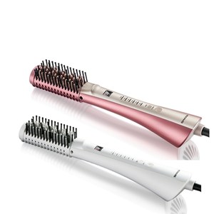 國外／國內兩用國際電壓 正負離子養護髪絲，同時塑形 梳齒加熱，輕輕一梳，迅速理順髮絲