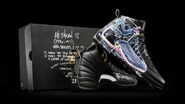 Air Jordan 12 代被當作畫布 慈善拍賣
