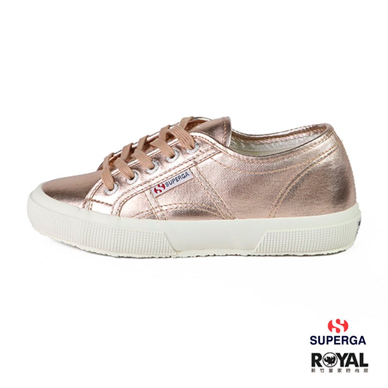 Superga 玫瑰金色 帆布 休閒運動鞋 女款 NO.I8850【新竹皇家 SP3NDPA0P1】