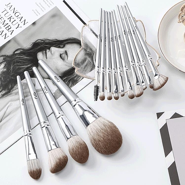 化妝套刷14支套裝柔軟網紅專業腮紅粉底眼影刷初學者刷子全套彩妝