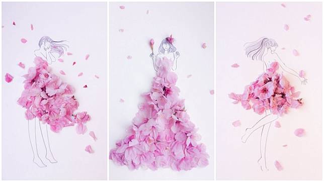 Rayakan Sakura No Hi Pengguna Twitter Ini Menggambar Desain Dress