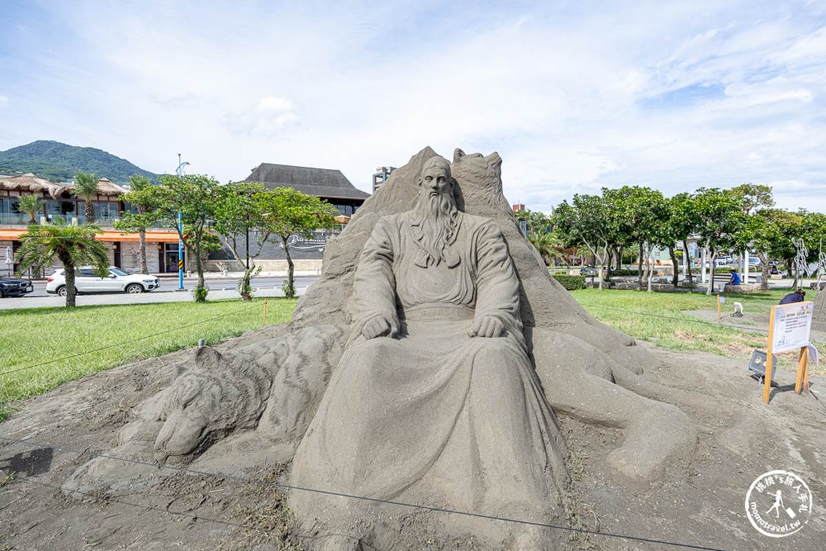 桃太郎、埃及法老現身！「2023八里沙雕展」免費拍16座神話作品，再賞光雕秀