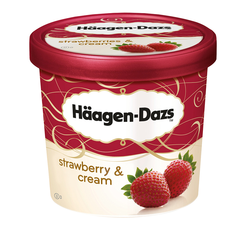 Haagen-Dazs哈根達斯草莓迷你杯冰淇淋