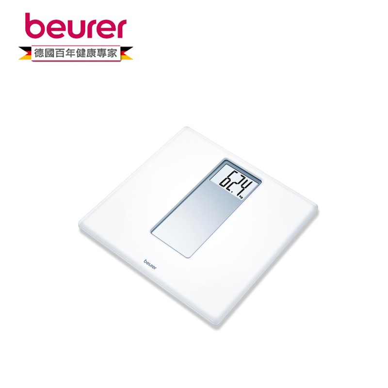 品牌:beurer 德國博依▲型號: PS 160▲尺寸：30.5 x 30.5 x 2.2 cm▲重量：約 1.73Kg▲面板材質：塑膠 ▲字幕高度：47mm▲最大可秤體重：180 kg▲最小顯示單