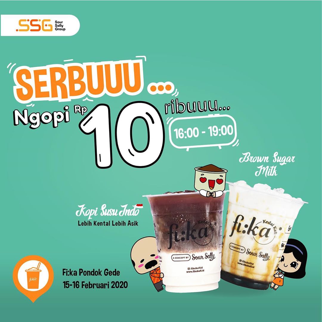 Fika Kedai Kafi Promo Serbu Ngopi 10ribu