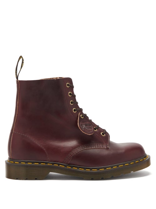 Dr. Martens - These burgundy 1460 Pascal boots are a reinterpretation of Dr. Martens's original eigh