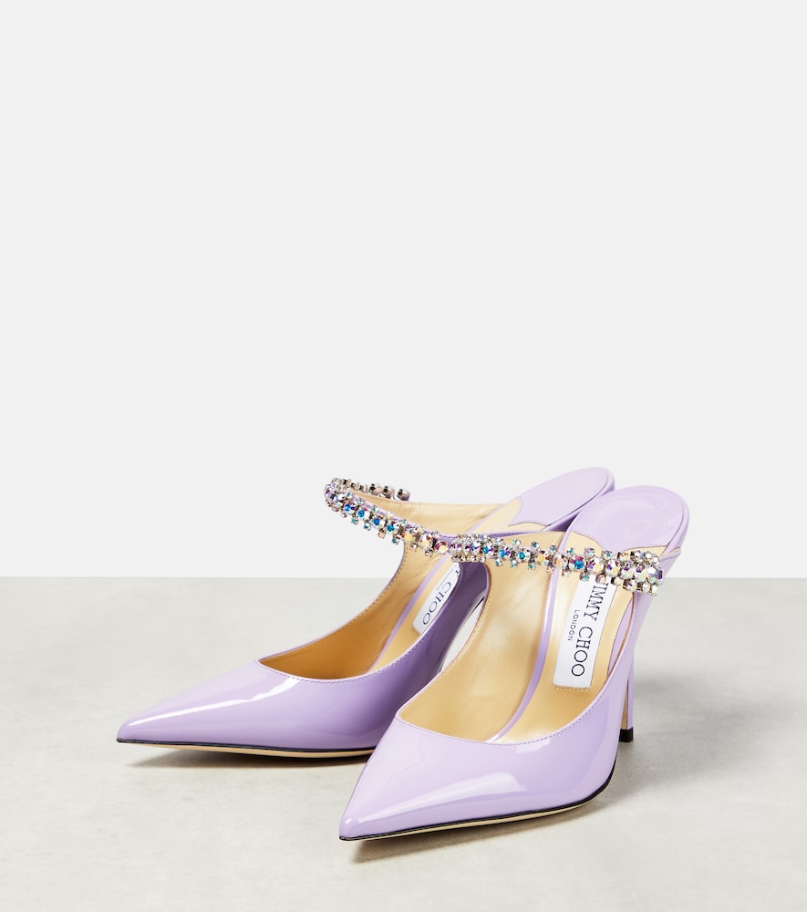 Jimmy Choo Bing 100 patent leather mules