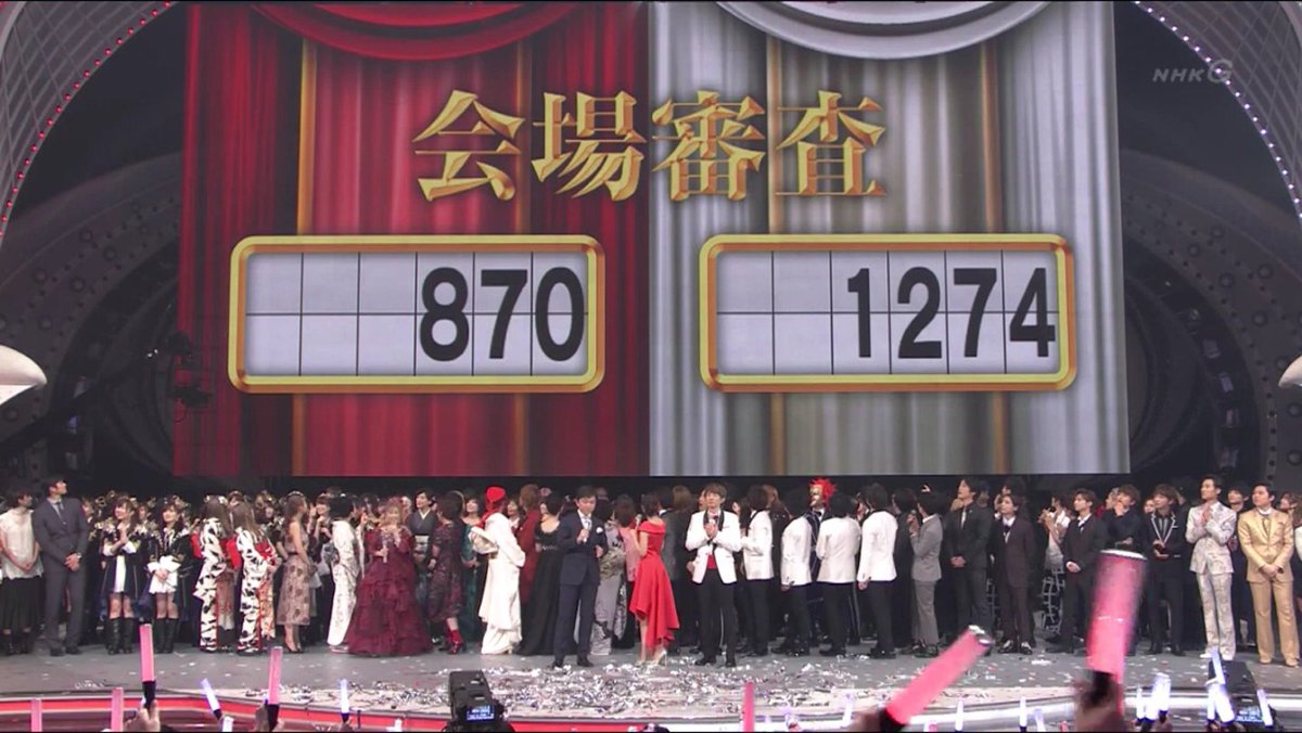 Nhk紅白 觀眾投票 會場審查 白組壓倒性勝利結果 紅組勝出 Line購物