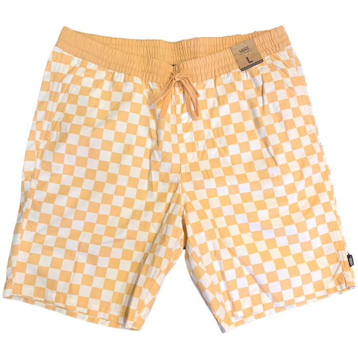 VANS - VN0A3N2T705 RANGE CHECK SHORTS 棋盤格 抽繩 短褲 (粉橘) 化學原宿