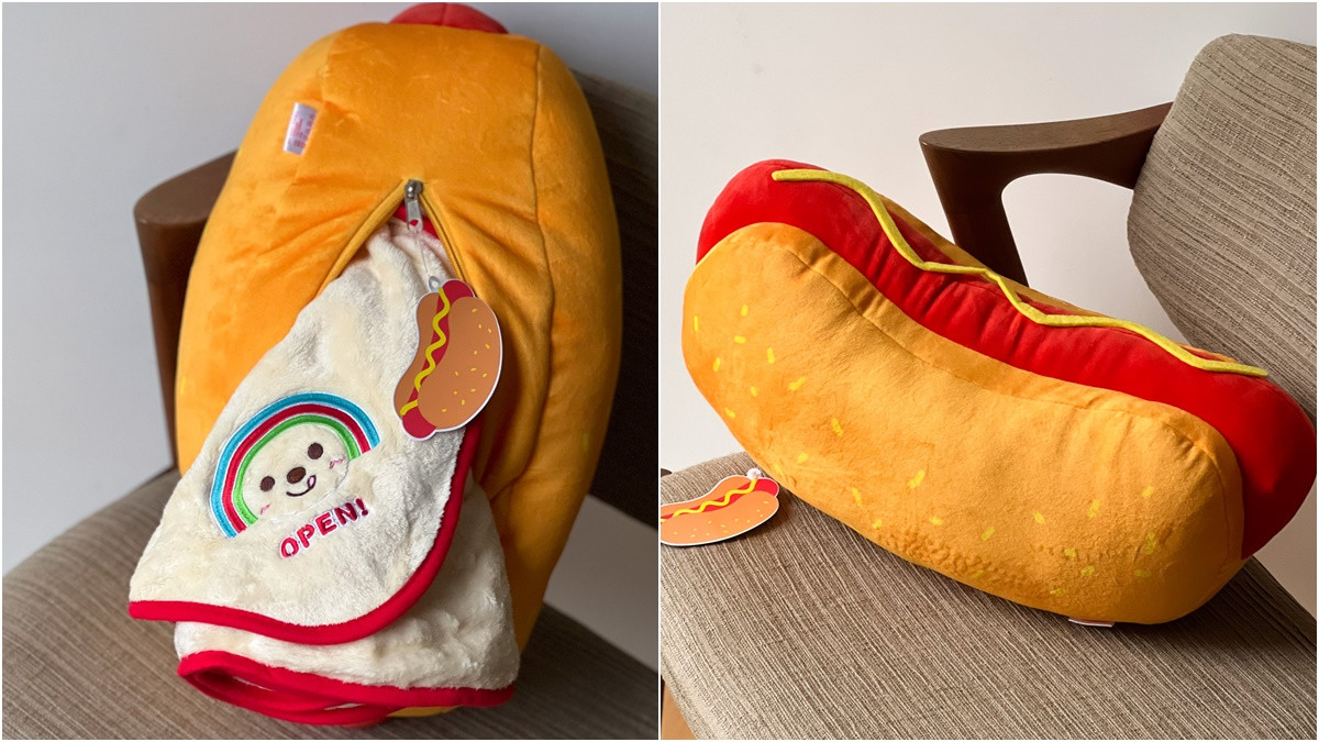 ▼7-11OPEN!大亨堡抱枕毯／799元