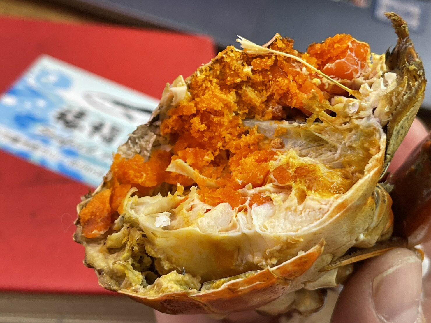 【禧福水產】緬甸熟凍爆卵大紅蟳/◇$特價199元/隻/230-250g◇最低價辦桌台菜燒烤居酒屋餐廳直播餐廳米糕